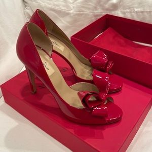 Valentino Garavani Red Patent Leather Heels